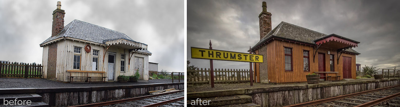 Thrumster Station – before/after